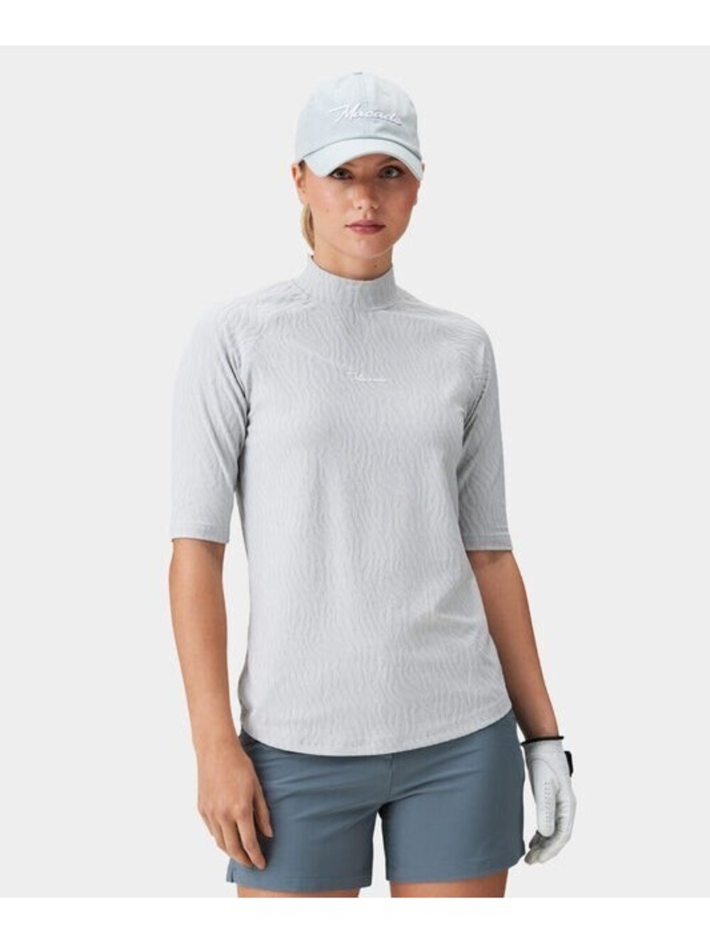 NWT Macade Top Gray Ladies Mock Neck Size L #207